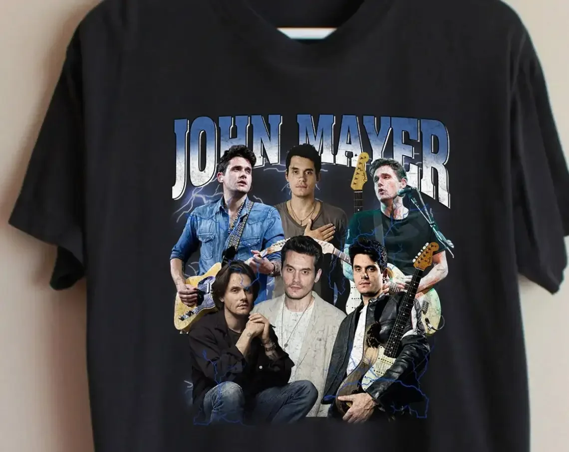 John Mayer T-shirt Dead and Company Shirt Sob Rock Album Tracklist Shirt Heavier Things Shirt Pink Guitar Sweatshirt Mayer 2023