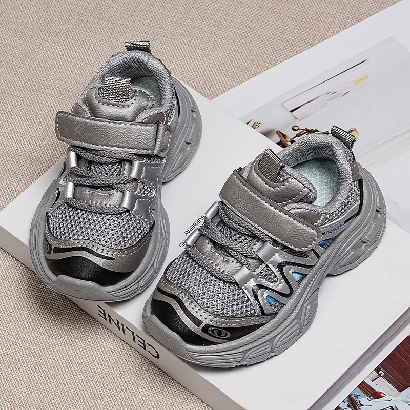 Kids Casual Sports Shoes Children Running Shoes Soft Bottom 2026 Brand New Boys Girls Casual Sneakers Handsome Non-slip 21-30