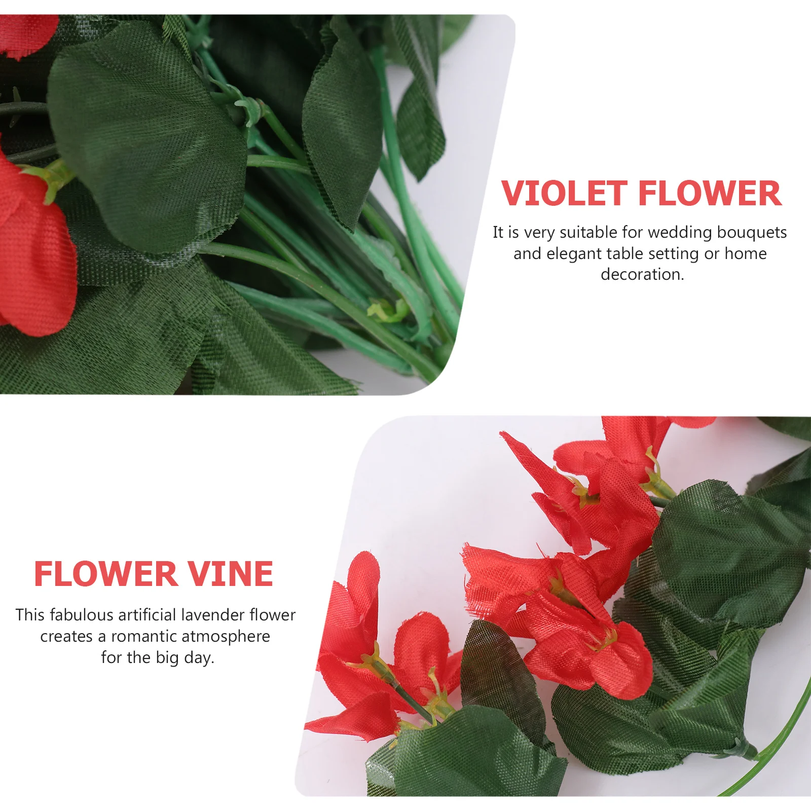 

4 Petals Simulated Violet Fake Flowers Light Pink Artificial Plants for Office Home Cafe Bookstore Decor Elegant Table Setting