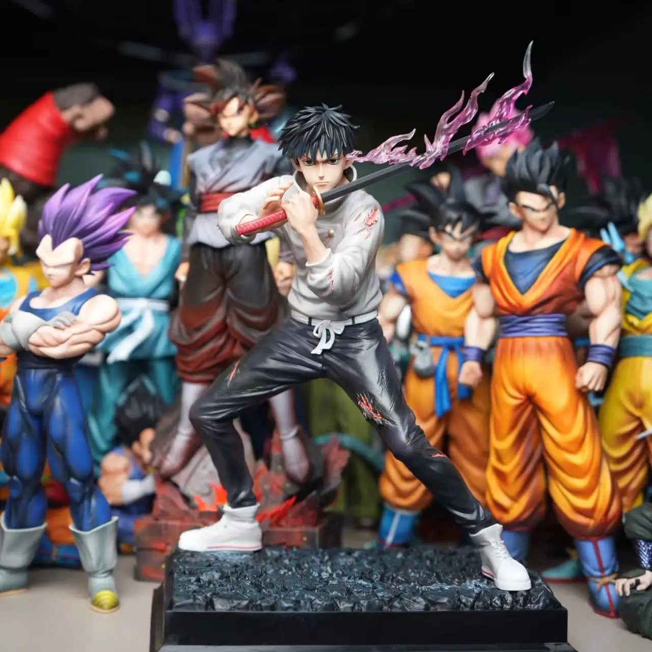 【C4 STUDIO】34.5cm/13.58 Inch Anime Jujutsu Kaisen Okkotsu Yuta GK Figure Standing Statue Ornament Collectible Model Toy Gift