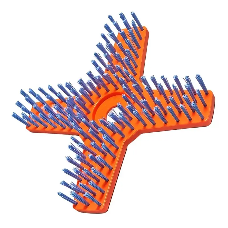 A84E-Lawn Mower Nylon Brush Road Cleaning Brush Soil Cleaning Brush Lawn Cleaning Brush