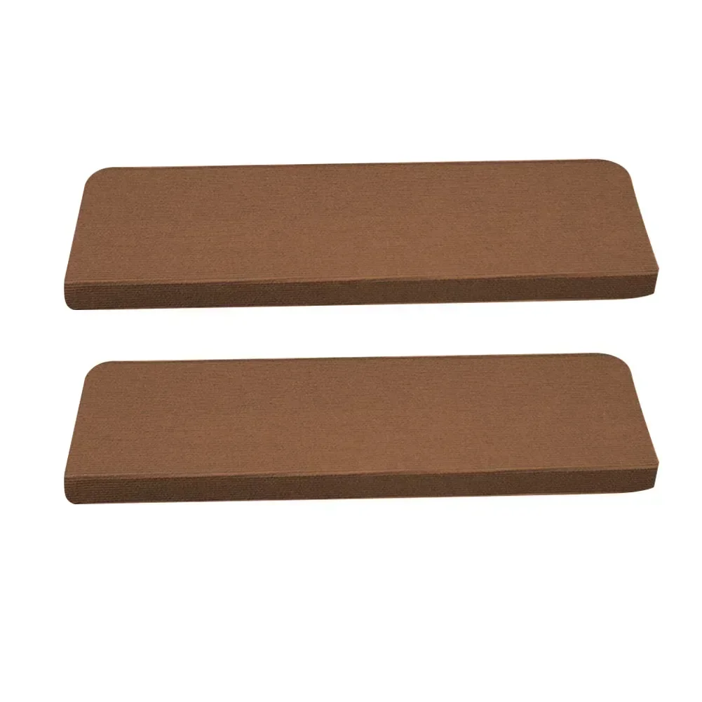 2pcs Stair Tread Carpet Mats Self-adhesive Floor Mat Door Mat Step Staircase Non Slip Pad Protection Cover Pads Home Decoration