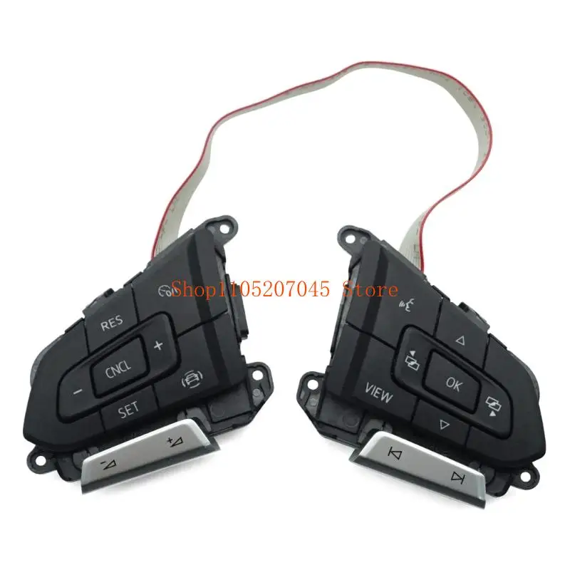 37cd Strong ABS Material Steering Wheel Buttons 30D959442H Ergonomically Designed Wheel Button Set Suitable for Vehicle