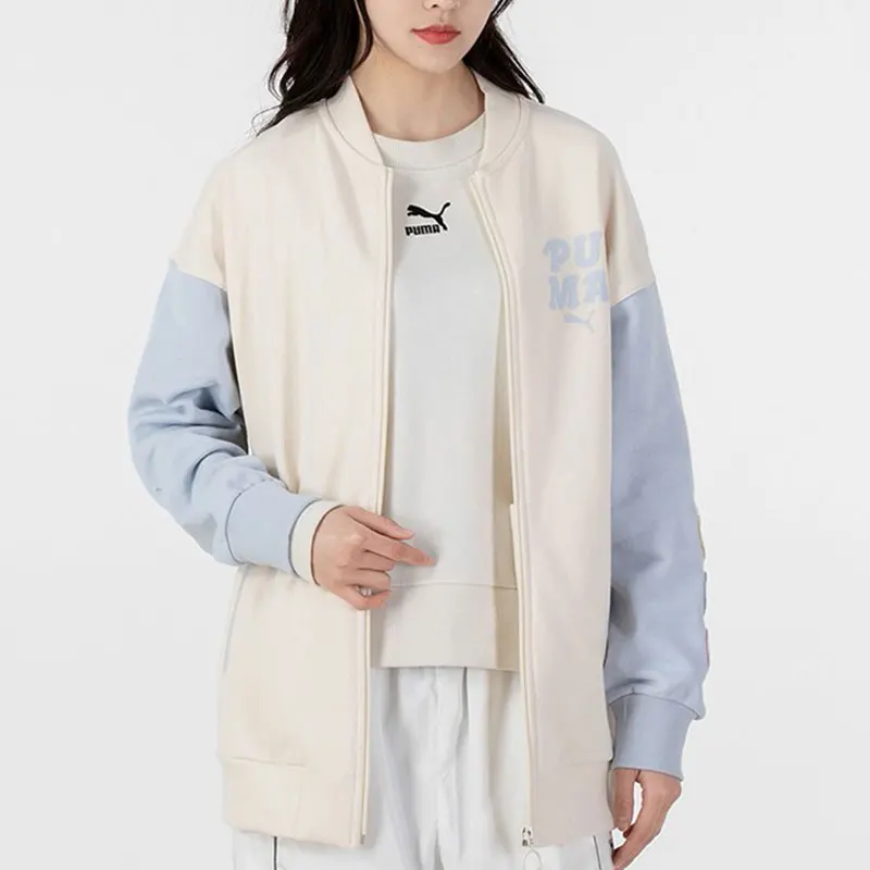 

Puma натуральная повседневная женская модная свободная спортивная тренировочная бейсбольная куртка 536309-99