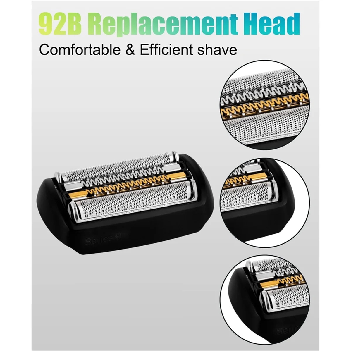 92S Replacement Shaver Head for Braun 9 Series Foil Shaver 9040s, 9292cc, 9293s, 9295cc, 9296cc, 9297cc, 9299s HOT