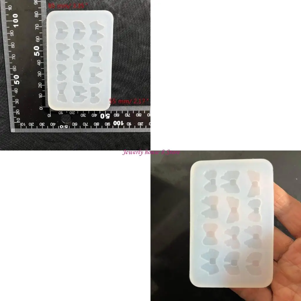 

Crystal Bowknot Silicone Mold UV Epoxy Resin Bows Earrings Keychain Pendant Accessories DIY Craft Jewelry Making