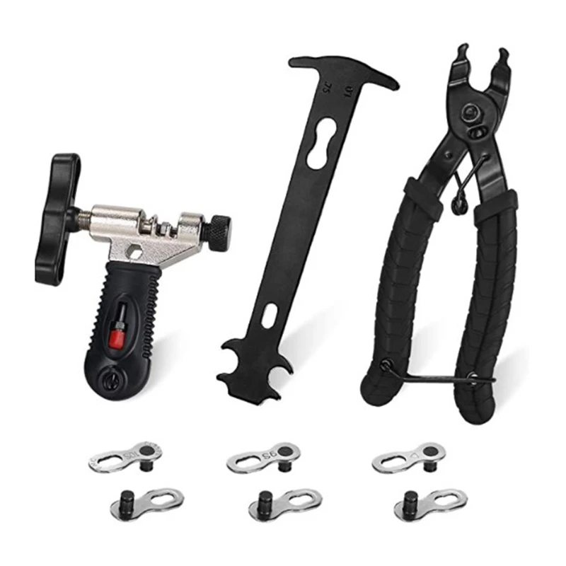 Bike Chain Cutter Chain Opener Bike Chain Buckle Pliers Bike Repair Tool, Wear Indicator Tool Accessories