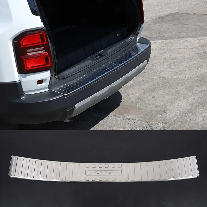 For Toyota Land Cruiser 250 Prado LC250 2024 2025 Car Rear Guard Plate Trunk Bumper Protective Strip Stickers Accessories