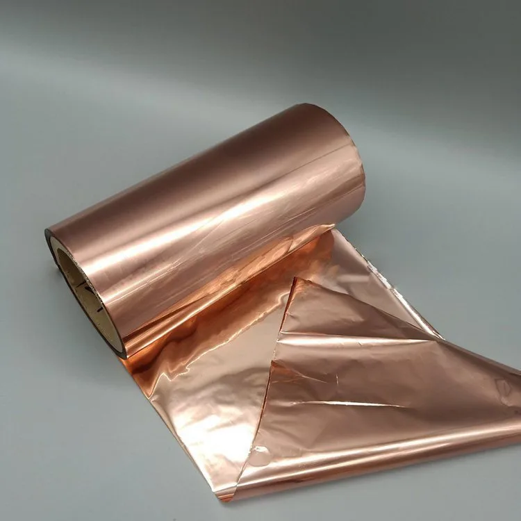 Grade High Purity Copper Foil Electrolytic Single Sided Polished Double Sided Polished Microporous Lithium Battery Copper Foil