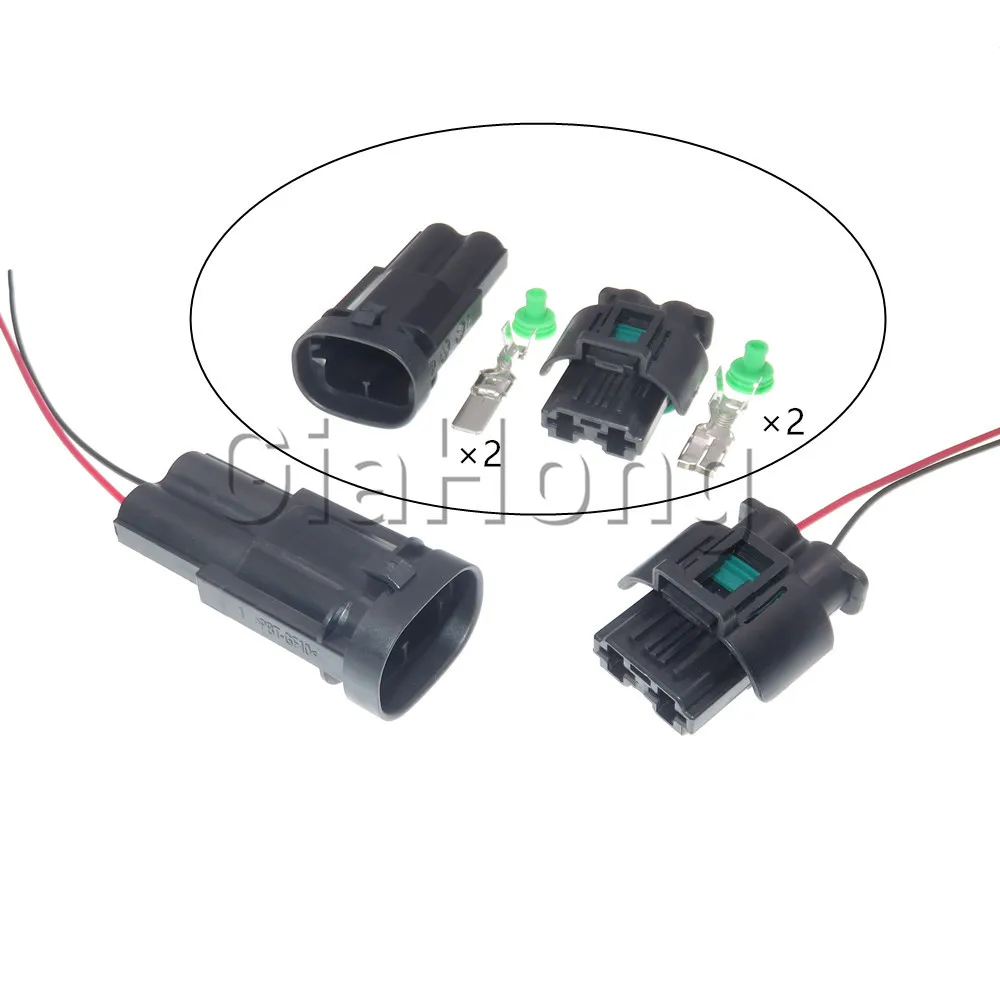 

1 комплект 2-сторонней автоматической сборки переменного тока 1544317 -1 1544678 -2 Розетка кабеля двигателя вентилятора автомобиля Автомобильный герметичный разъем большого тока мощности