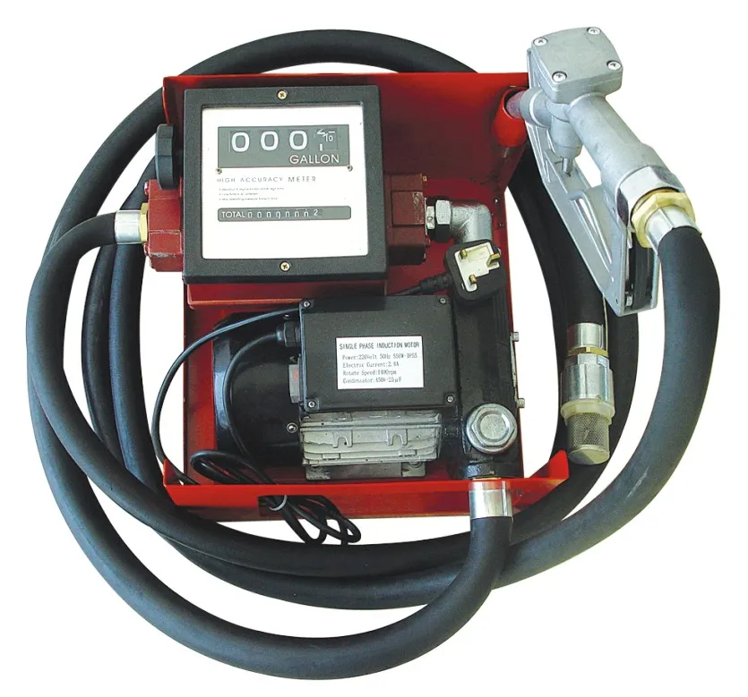 High-Pressure ETP-80A Electric Diesel Fuel Transfer Pump Unit Diesel Fuel Dispenser with Single Nozzle for Power Oil 220V