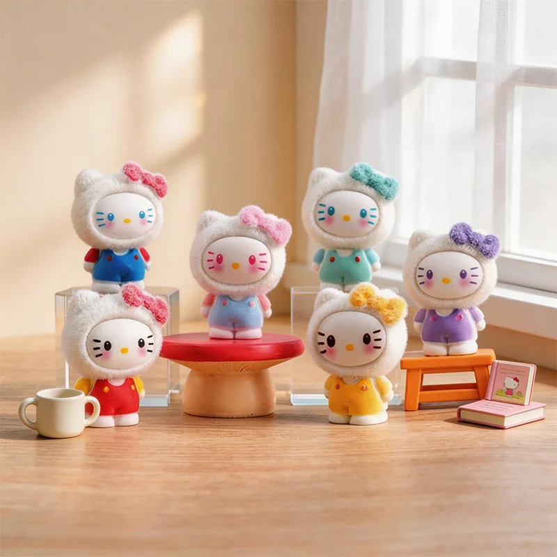 Figura de Hello Kitty con diseño de dibujos animados, decoración para coche, adorno de escritorio, estatua, accesorio para caja de PC, decoración del hogar, llavero, regalo