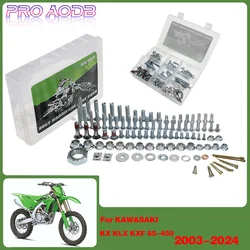Motocross Hardware Bolt Full Plastics Fastener Kit For KAWASAKI KX KLX KXF 80 85 100 125 250 450 2003-2023 2024 2025 motorcycle