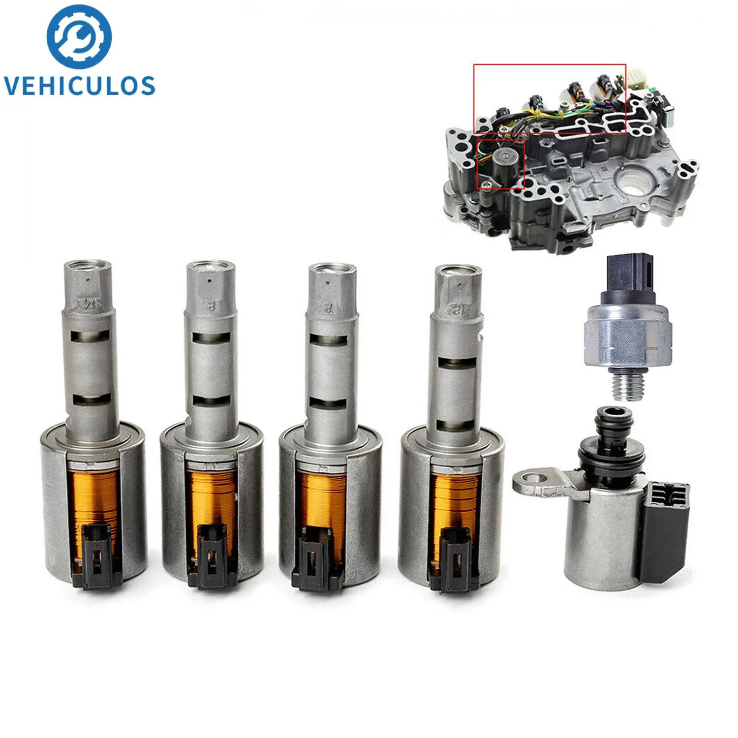 

OEM RE0F11A JF015E CVT Transmission Solenoid Pressure Sensor For Nissan Sentra Fit 2015-2012 Chevrolet Spark