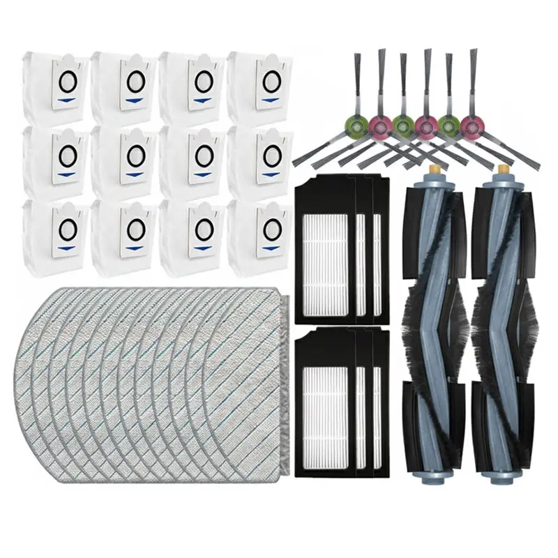 

A67M-For ECOVACS T10 PLUS / X1 PLUS Replacement Side Brush HEPA Filter Mop Pad Dust Bag Spare Parts Accessories