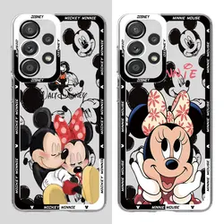 Disney Mickey Mouse etui do Samsung Galaxy A13 A24 A33 A25 A54 A34 A14 4G A23 A15 A73 5G przezroczysta miękka obudowa