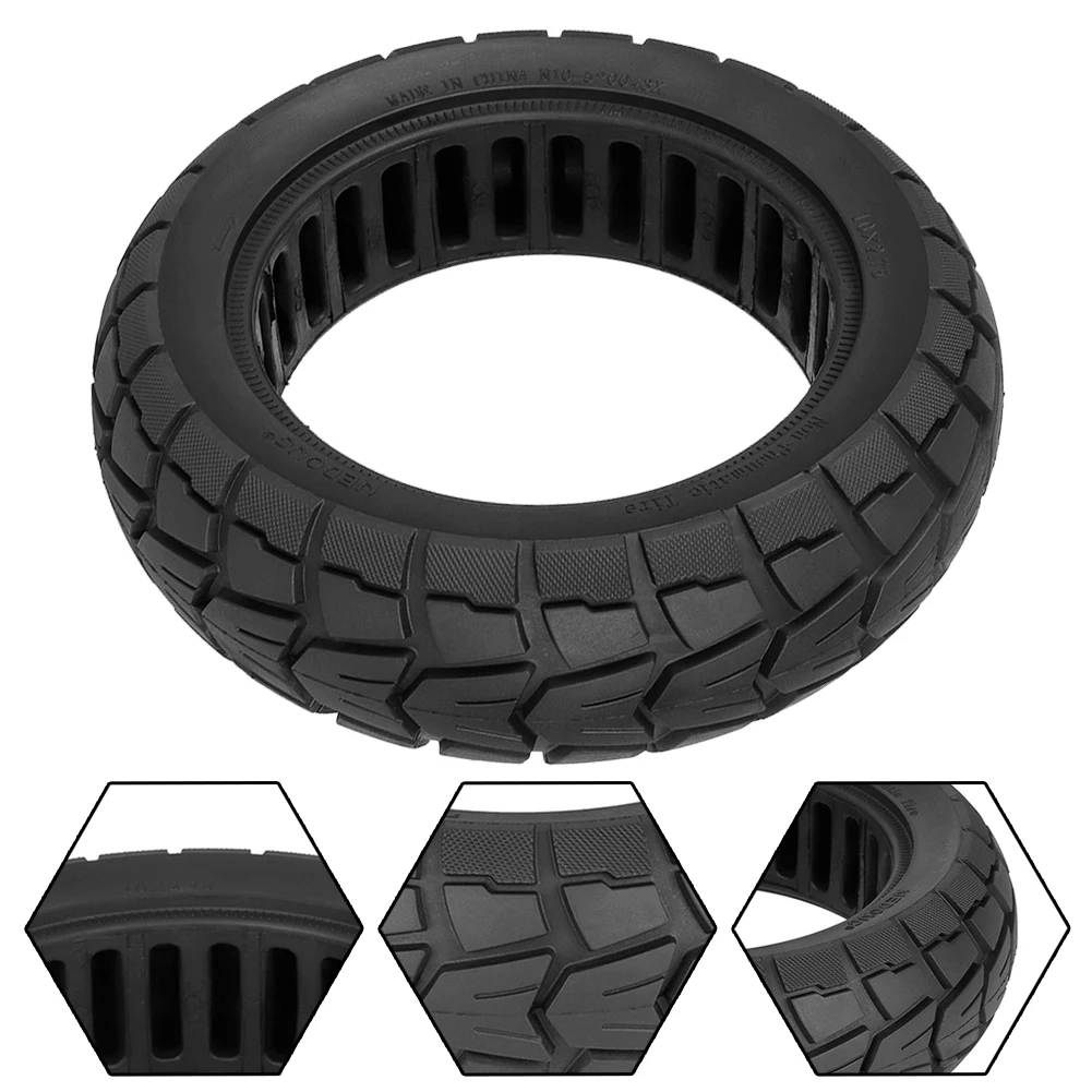 Anti Slip For Honeycomb Tire for Kugoo Scooter 10 Inch Fits 10x2.75-52 Hub and 53mm Slot Width for Secure Installation