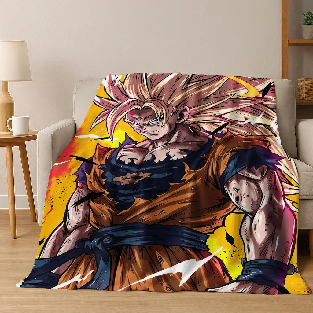 3D japanische Anime D-Dragon B-Ball Flanelldecke weiche warme Überwurfdecke für Schlafzimmer Wohnzimmer Bett Reisen Camping Picknick Geschenk