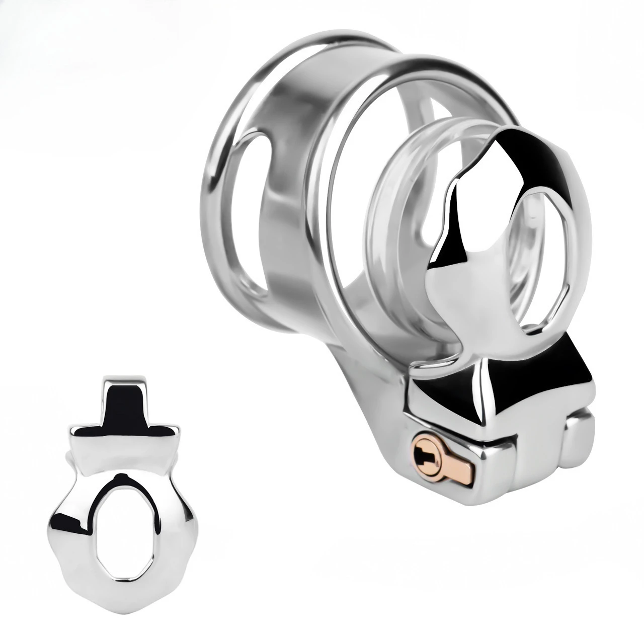 FRRK-341A Stainless Steel Birdcage Chastity Cage  Ringless Glans Lock, Ejaculation Control, Adult Sex Toy & Adult Game BDSM