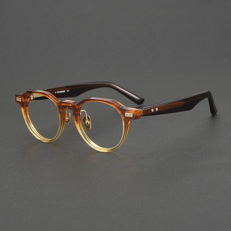 

Men's Japanese-Style Retro Large-Frame Polygonal Nearsighted Glasses - Fashionable Optical Eyewear Spectacles for Individuals