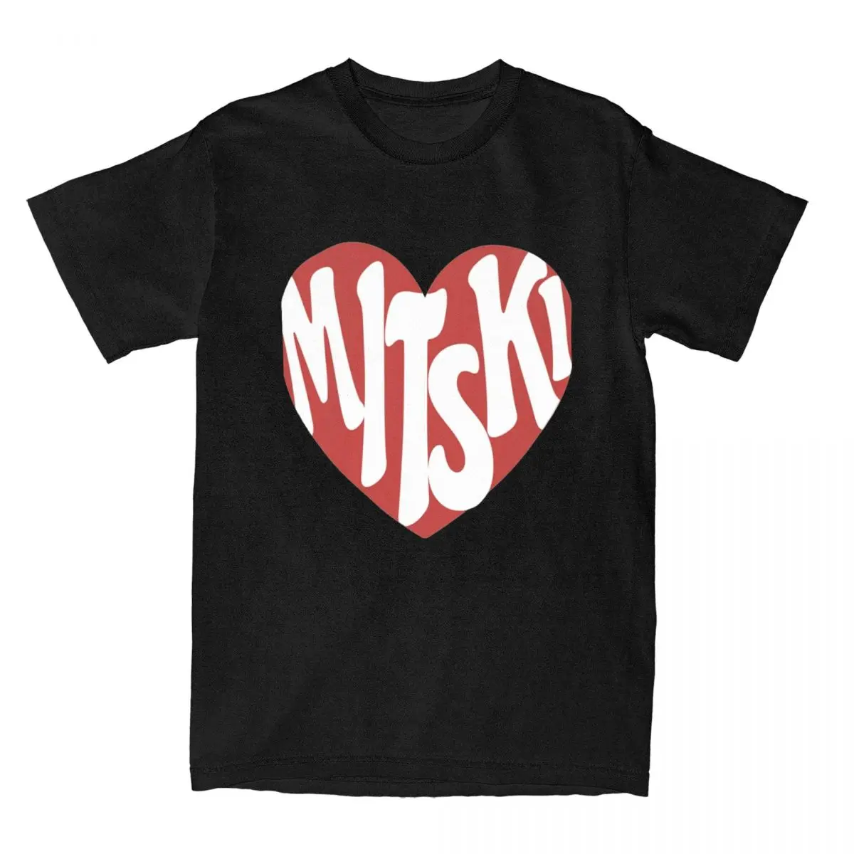 Haikyuu T-Shirt Mitski Bury Me At Makeout Creek Cotton T Shirts Heart Tshirt for Men's Summer Y2K Casual Short Sleeve Top Tees