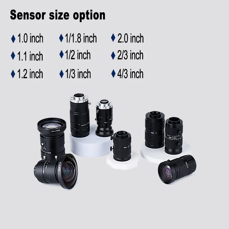الرجعية والحد الأدنى تصميم بسيط 4mm-75mm خط المسح عدسة HD-FA0820-5M خط مسح العدسة الصناعية