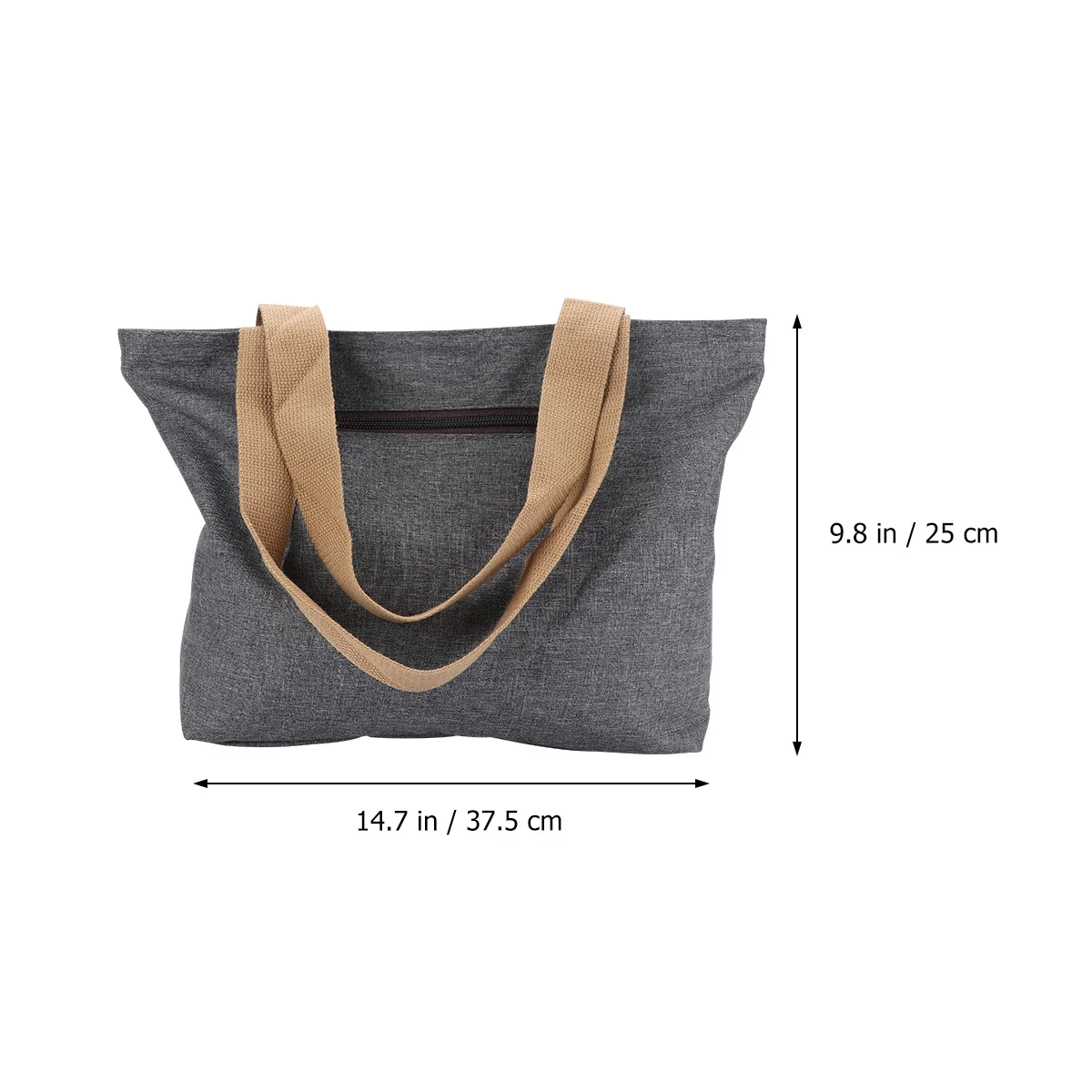 

1Pcs Oxford Cloth Waterproof Storage Bag Large Capacity Tote Bag for Cosmetics Grocery Travel Grey Grocery Shopping Bags