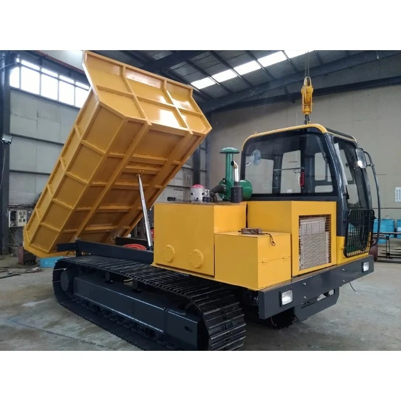 Hydraulic Tipping System Mini Tracked Dumper For Steep Hill Slope Climb With Low Maintenance Costs Professional Manufacturer