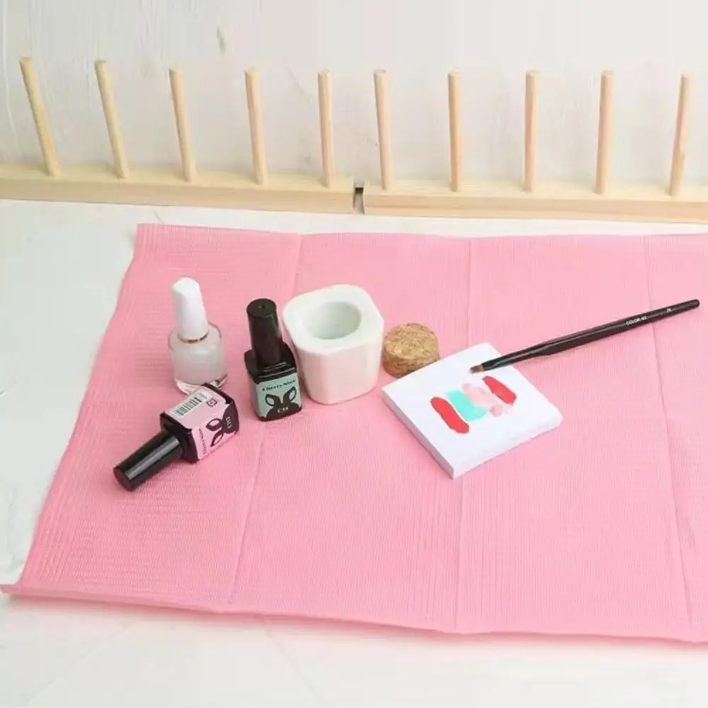 

Многофункциональный бумажный коврик для дизайна ногтей, двухслойный складной одноразовый настольный коврик для салона, коврик для практики, студия