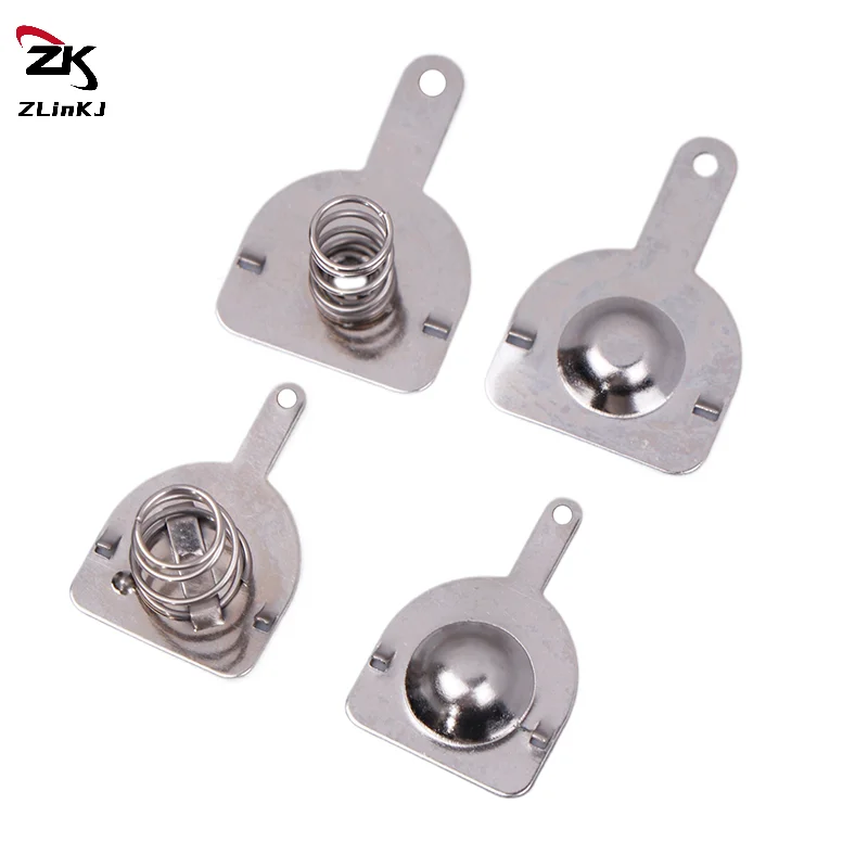 5Pair 18650 Battery Sheet Spring Contact Sheet Battery Box Positive And Negative Single Bipolar 16*16MM 18.5*16.5MM