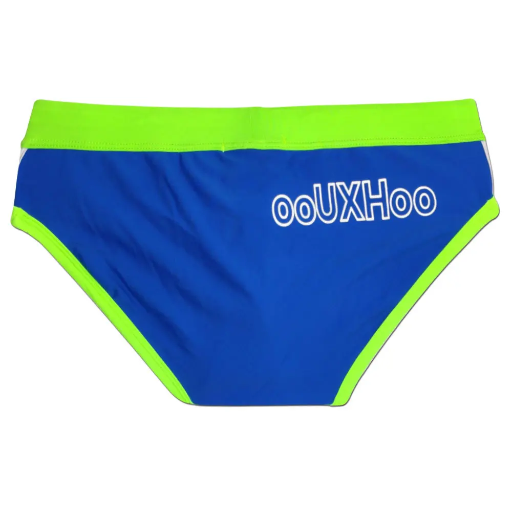 2026foreign trade color matching men's triangle swimming pants trendy simple bag comfortable beach vacation briefs UXH098