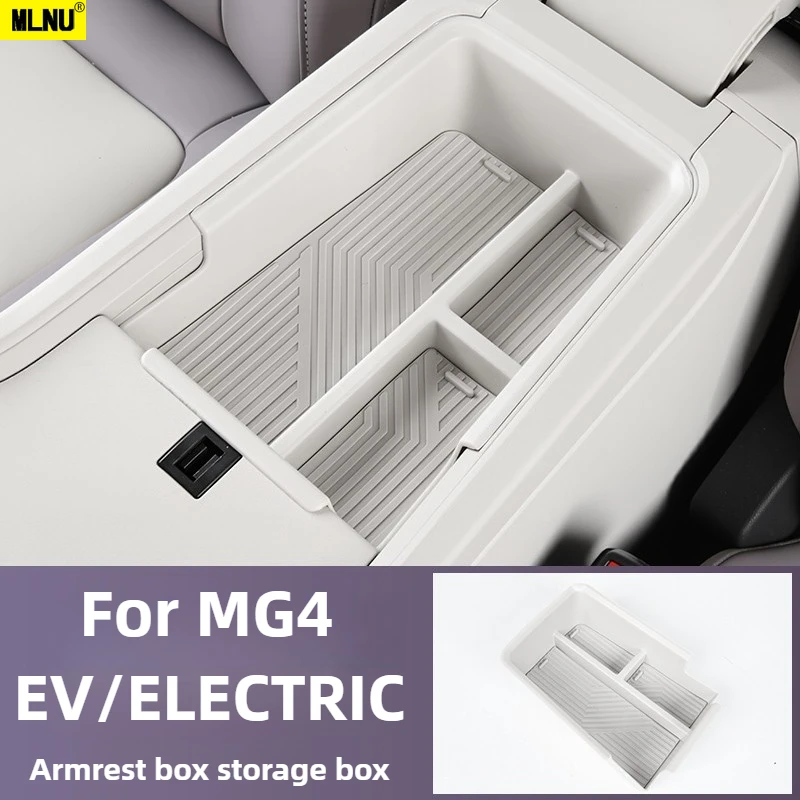 

Ящик для хранения в подлокотнике для аксессуаров MG4 EV/ELECTRIC 2026/2025-Экологичный силиконовый материал, сетка для хранения, шумоподавление