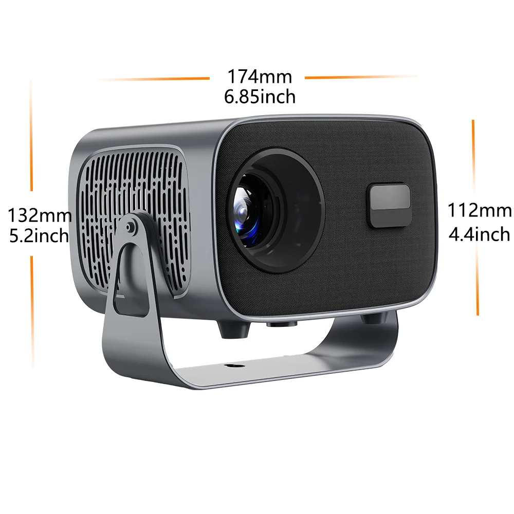 New Projector A10 200 Lumens Android 11.0 For Home Projector Support USB 2.0 And Hard Disk 720P