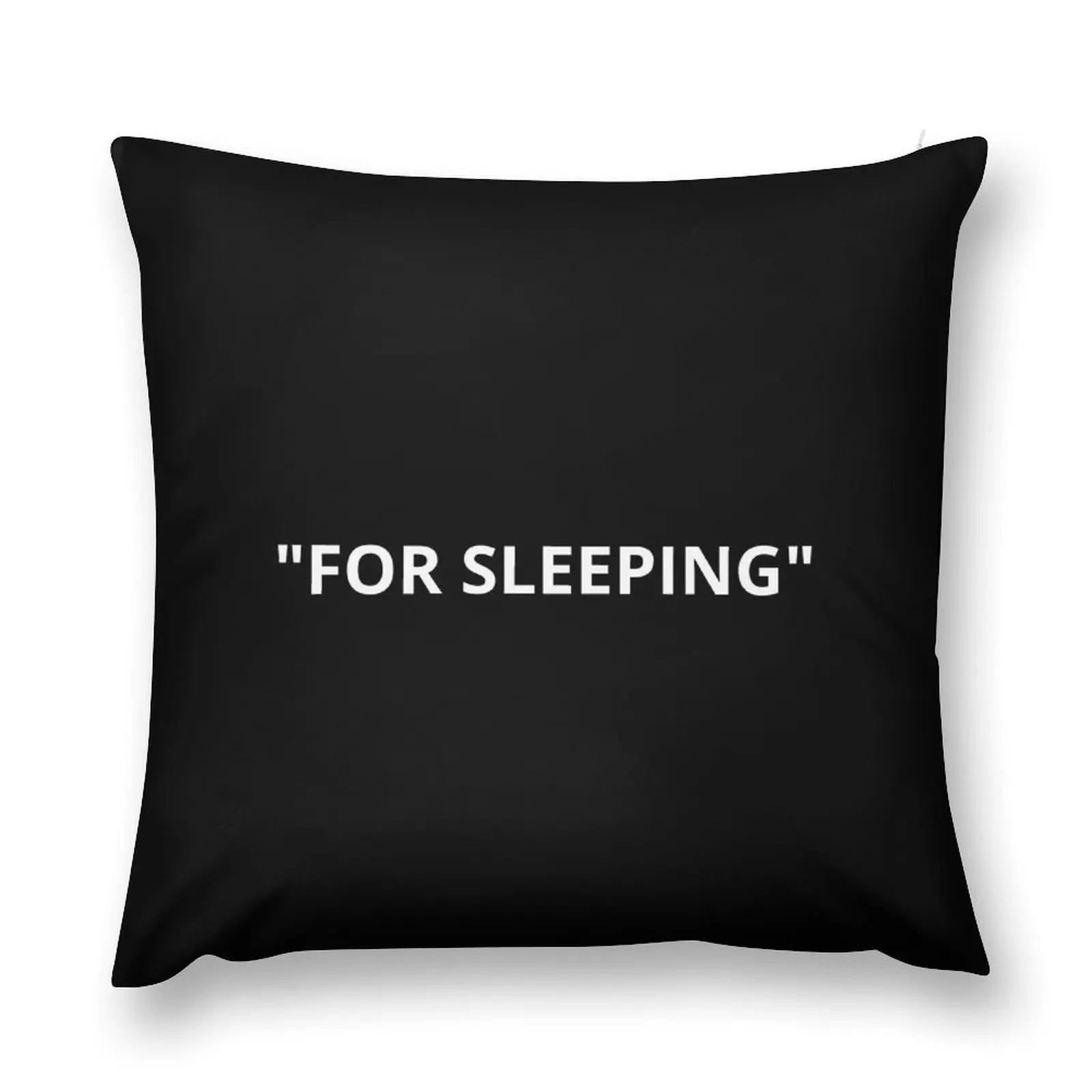 For Sleeping Quotation Marks White Throw Pillow Cushions For Decorative Sofa Pillow Decor Custom Cushion Photo pillow