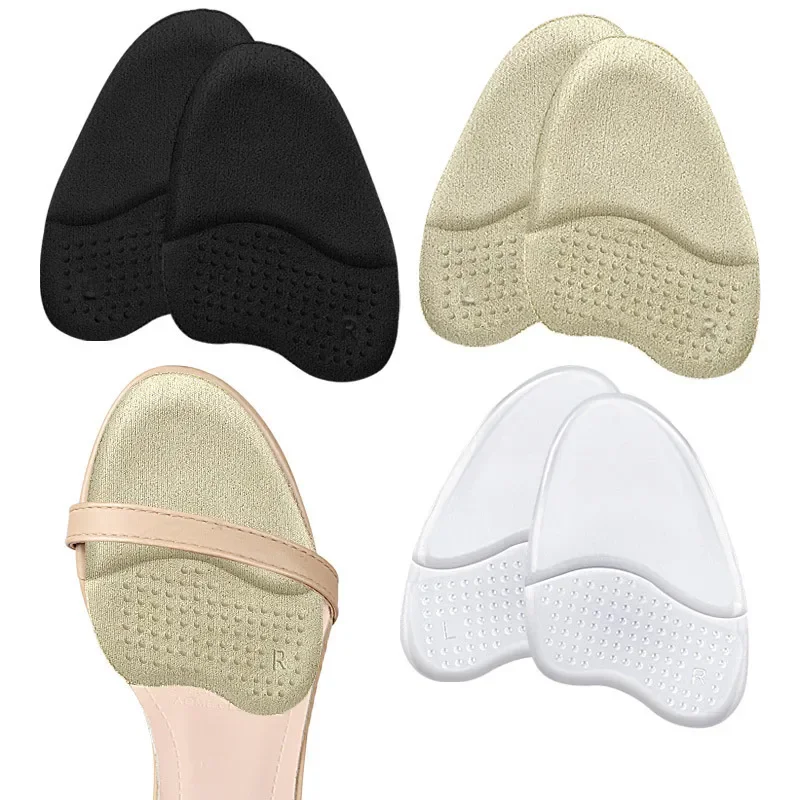 Silicone Forefoot Pad Inserts Cushion Pads for Women High Heels Shoes Anti Slip Foot Pain Relief Pads Sandals Gel Shoe Insoles