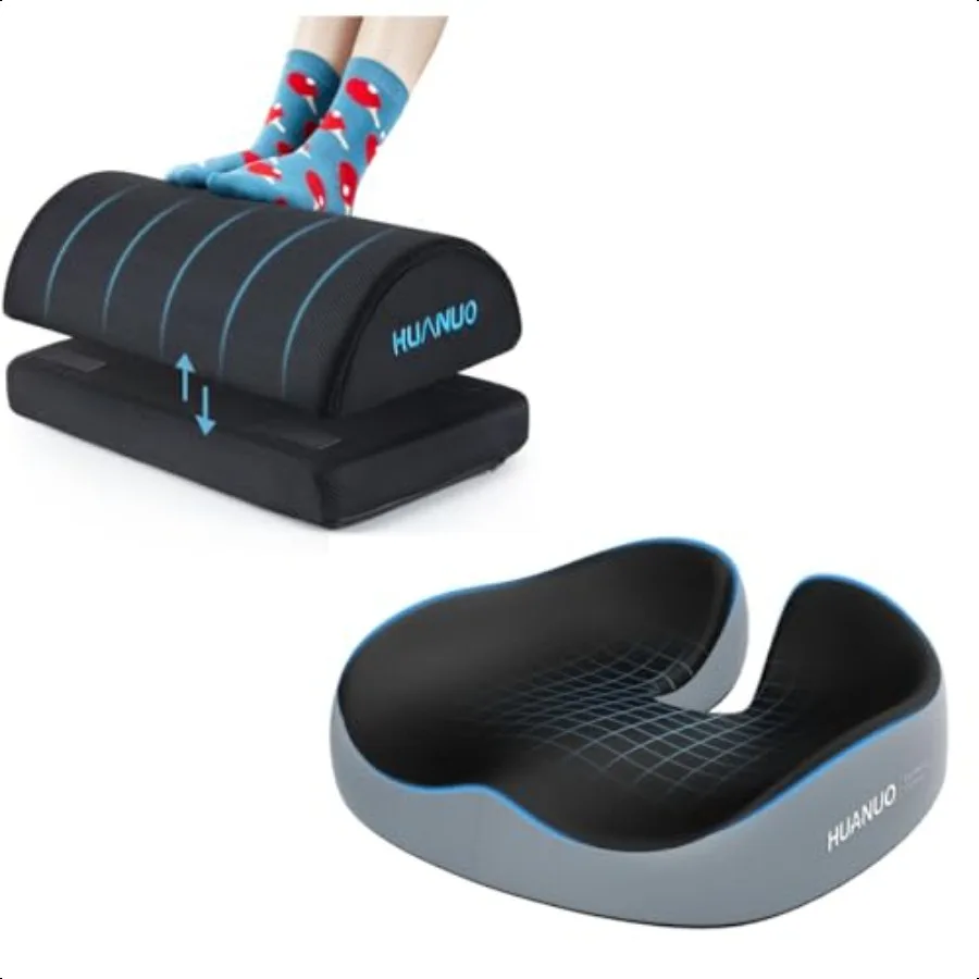 

Seat Cushion for Office Chairs and Foot Rest for Under Desk at Work