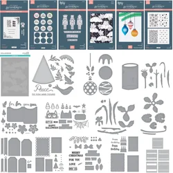 2024 New Christmas Gift Box Ornamental Metal Cutting Dies Stencil Hot Foil DIY Decorating Scrapbook Paper Card Album Craft Die