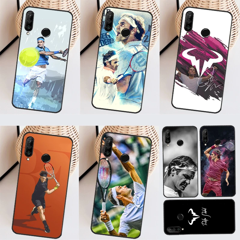 Tennis Roger Federer RF For Huawei Nova 11i 8i 7i 3i Nova 10 9 SE 5T Y60 Y61 Y70 Y90 P20 P30 P40 Lite P60 Pro Case