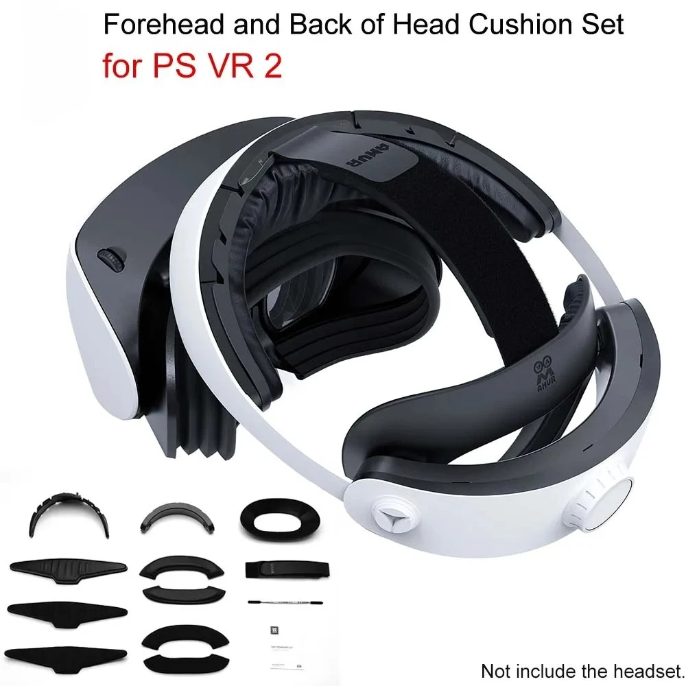 Comfort Kit for PS VR2 Forehead Support Pad Back Cushion Set Replacement Headset Part VR Accessories