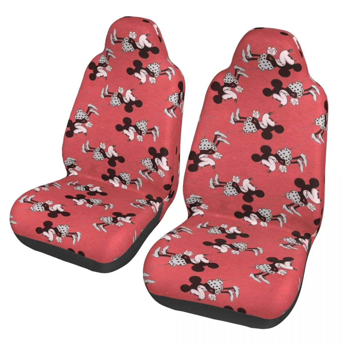 

Pink Mickey Mouse Universal Car Seat Cover Waterproof For SUV Seat Covers Fabric Car Styling
