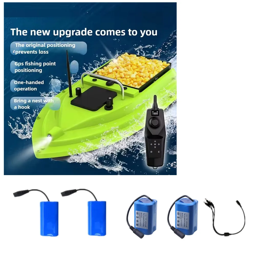 Akumulator litowo-jonowy 7,4 V 5200 mAh 12000 mAh do łodzi RC z GPS D26, części zamienne, kabel 3w1, ładowarka samochodowa do akumulatorów części D26