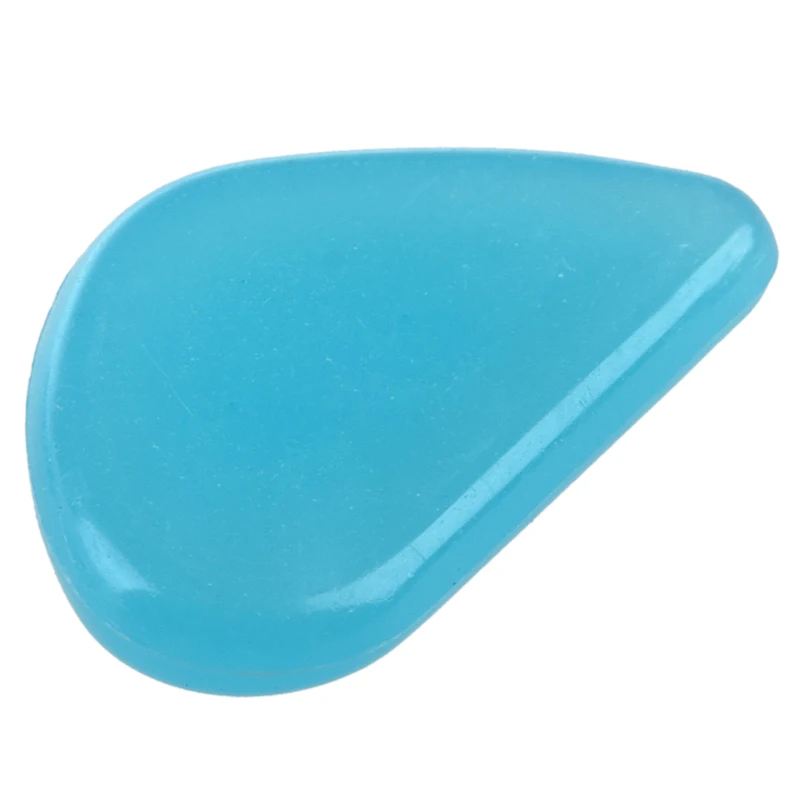 PZHI 100 Glow in the Dark Pebbles, for Man-Made Garden Walkway Stones, for Sky Blue, Resin, for Path Decoration