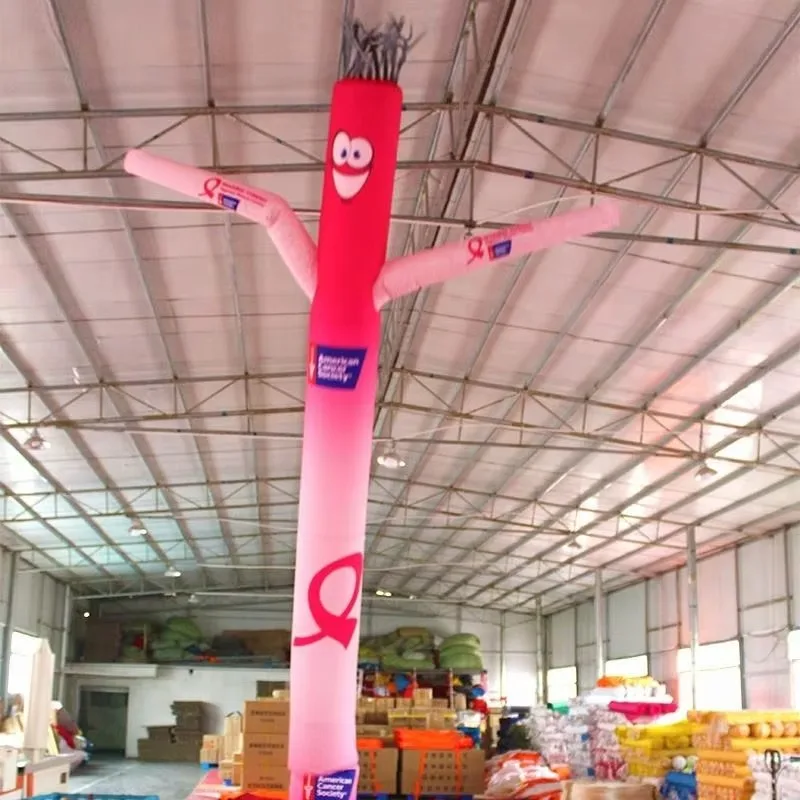 Custom wacky wielding inflatable tube guy lighting air dancer
