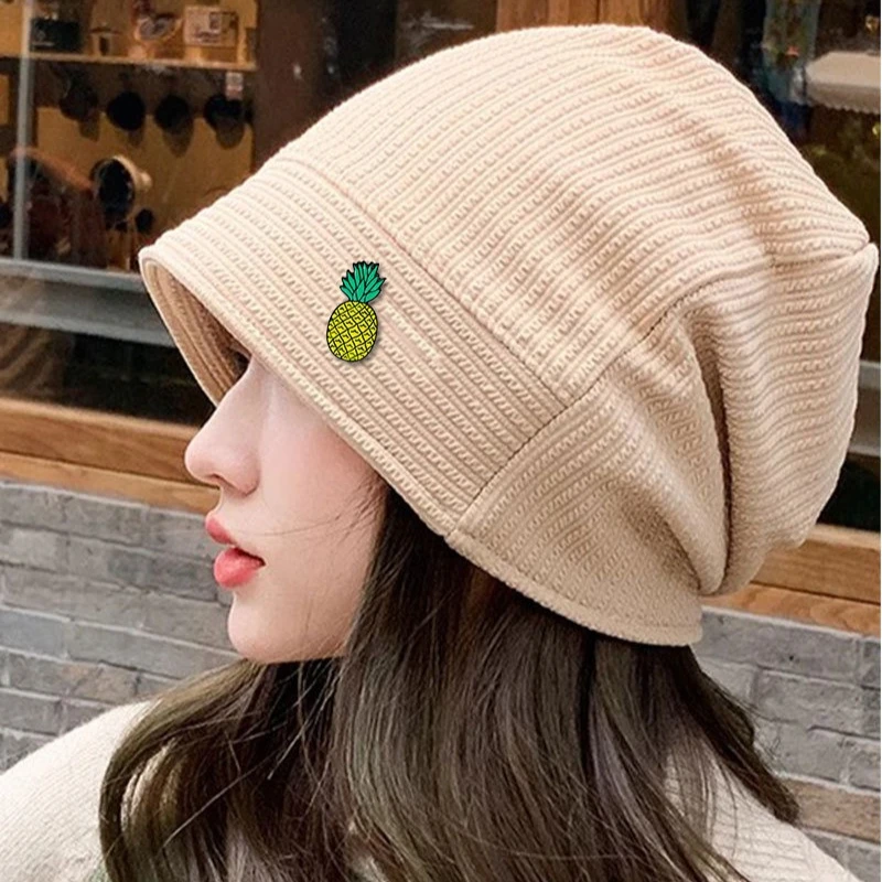 Cartoon Fruit Shape Pineapple Brooch Alloy Oil Dropping Badge Pin For Daily Commute DIY Bag Clothing Hat Scarf T-shirt Accessory