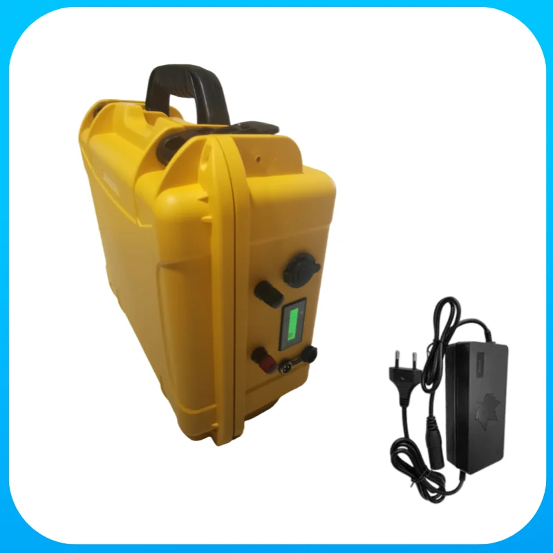 36V 80Ah-200Ah/48V 150Ah Waterproof LiFePO4 Lithium Battery with BMS Bluetooth Deep Cycle for 5000W Tricycle Golf Cart Off-Road