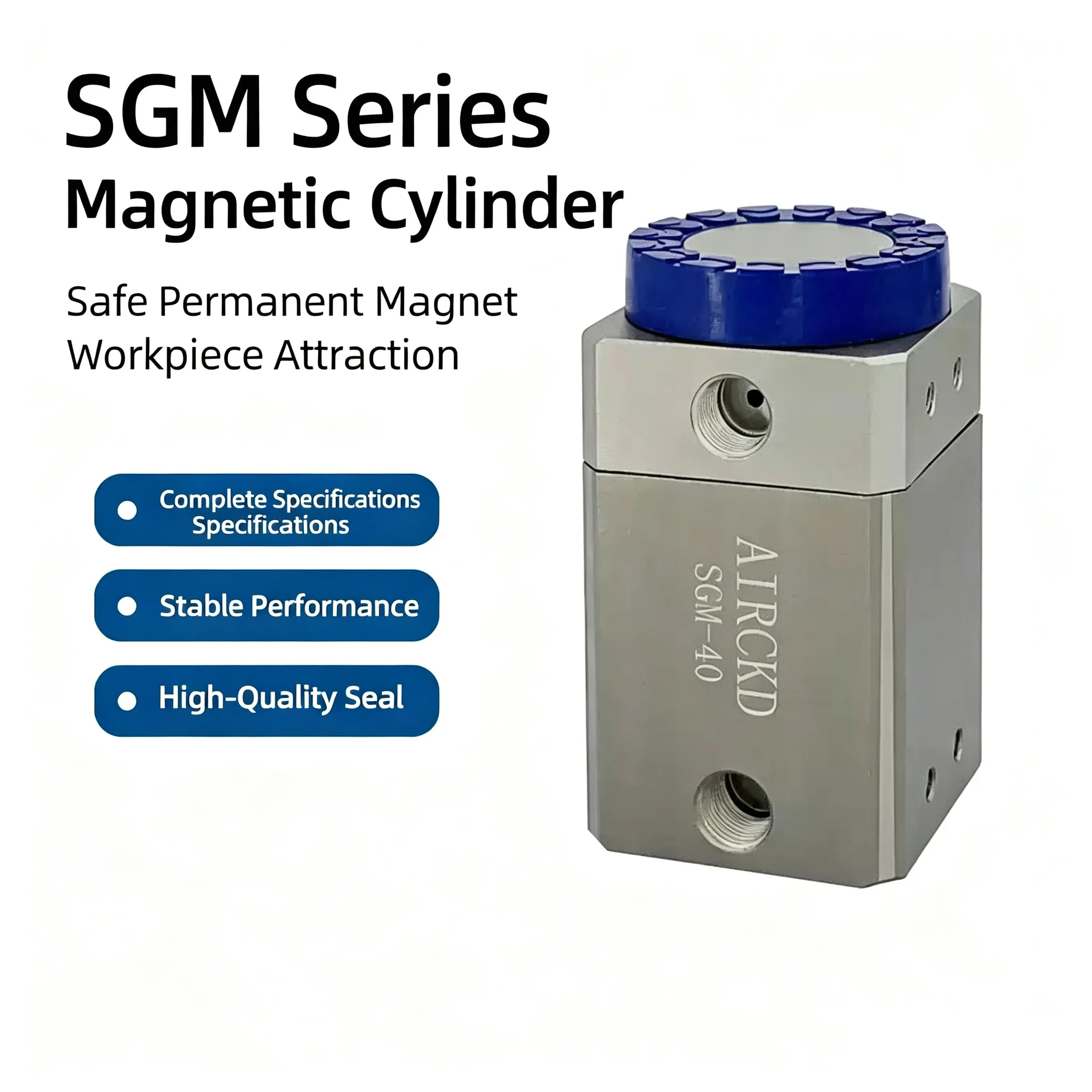 Industrial Magnetic Pneumatic Suction Sucker Cylinder SGM-30 SGM-40 SGM-50 SGM-70 - Metal Construction for Enhanced Performance