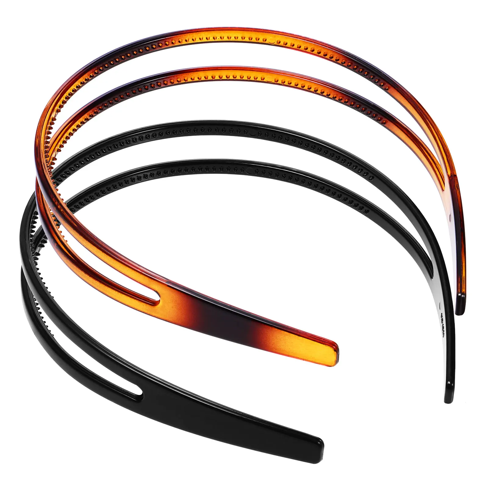 

Нескользящая повязка на голову, пластиковые обручи для волос, женские красивые повязки на голову, аксессуары для девочек, прочный, практичный, повседневный, рабочий, школьный, праздничный