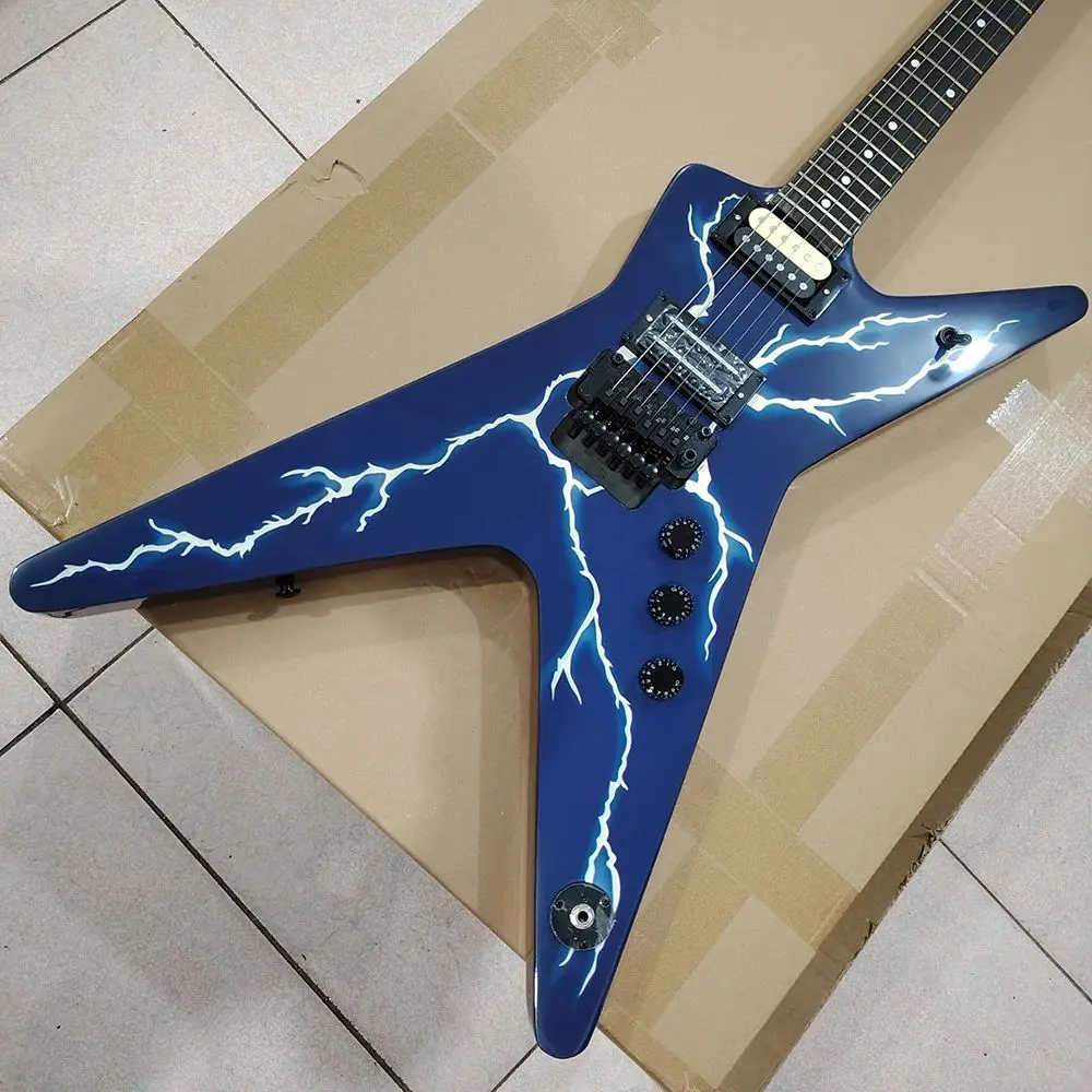Wa shburn Di me Blue Lightning Guitar in stock, need more pictures Contact seller, in stock,