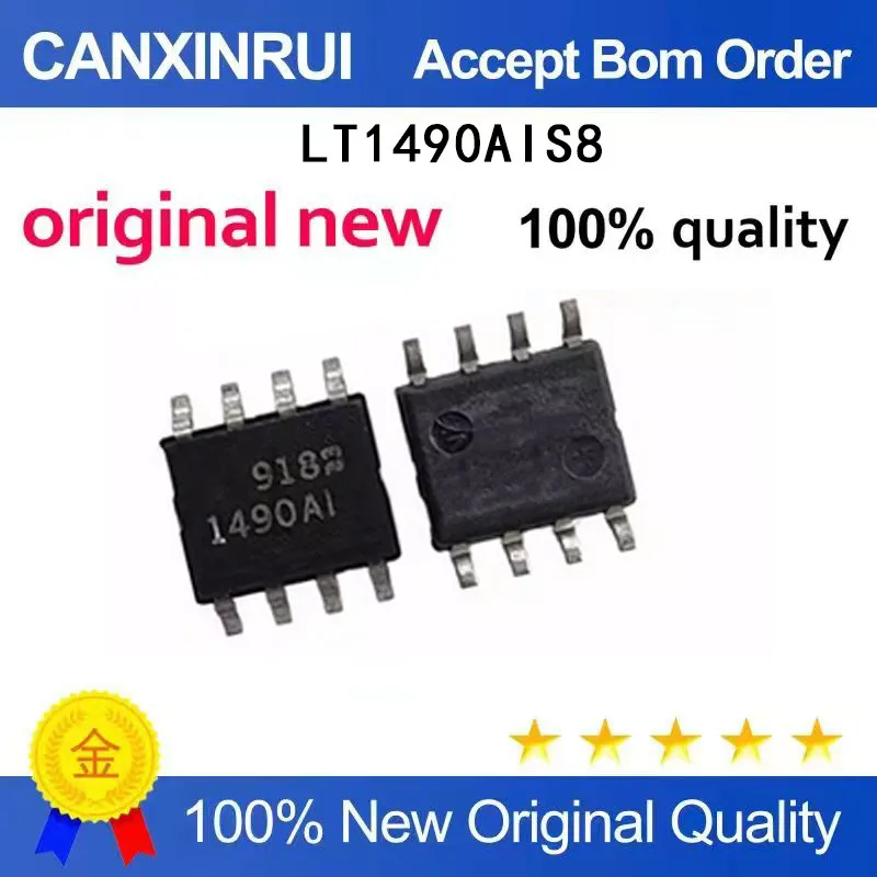 (5-100 Pieces)Brand new original LT1490AIS8 silk screen 1490AI package SOP8 operational amplifier chip IC