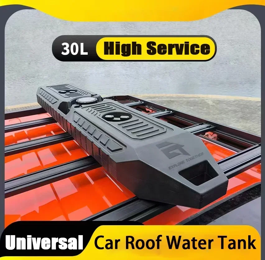 Pickip 4x4 Offroad Car Accessories Water Storage Tank Roof Top Water Tank 30L Car Roof Water Tank